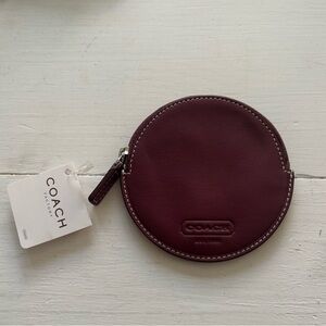 Vintage Coach Factory Round Coin Purse